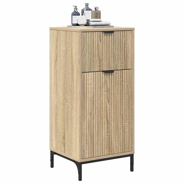 vidaXL Cabinet de salle de bain Ch&ecirc;ne Sonoma 39,5 x 36 x 88 cm