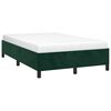 vidaXL Cadre de lit sans matelas vert fonc&eacute; 120x190 cm velours