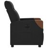 vidaXL Fauteuil inclinable électrique Noir Tissu