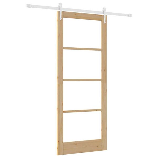 vidaXL Porte coulissante Naturel 86 x 211 cm