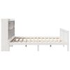 vidaXL Lit bibliothèque sans matelas blanc 180x200 cm bois pin massif