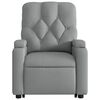 vidaXL Fauteuil inclinable Gris clair Tissu