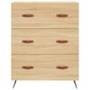 vidaXL Buffet haut Ch&ecirc;ne sonoma 69,5x34x180 cm Bois d'ing&eacute;nierie