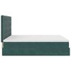 VidaXL Cadre de lit ottoman avec matelas vert foncé 180x200cm velours
