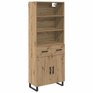 vidaXL Haut Armoire 2 pcs Ch&ecirc;ne artisanal Bois d'ing&eacute;nierie