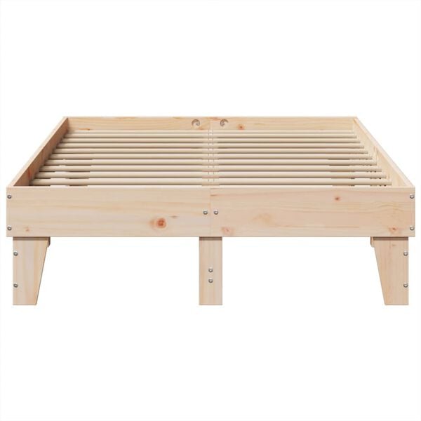 vidaXL Cadre de lit sans matelas 120x190 cm bois de pin massif