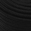 vidaXL Corde de travail Noir 12 mm 100 m Polyester