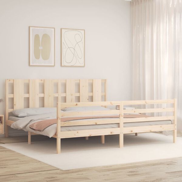 vidaXL Cadre de lit sans matelas bois massif