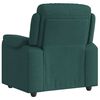 vidaXL Fauteuil inclinable Vert foncé Tissu
