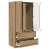 vidaXL Armoire Ch&ecirc;ne Artisanal 79,5 x 49 x 156 cm Bois d&rsquo;ing&eacute;nierie
