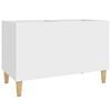 vidaXL Armoire &agrave; disques blanc 74,5x38x48 cm bois d'ing&eacute;nierie