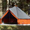 vidaXL Tente familiale tipi 12 personnes gris et orange imperm&eacute;able