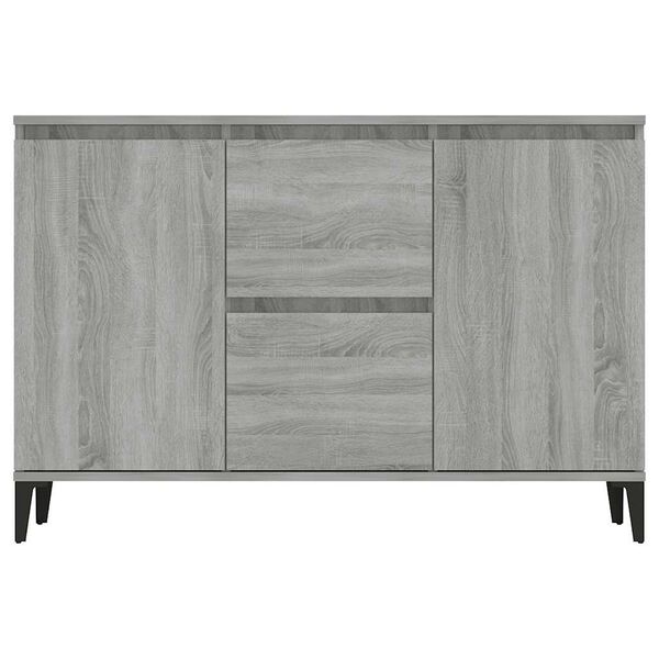 vidaXL Buffet Sonoma gris 102x35x70 cm Bois d'ing&eacute;nierie