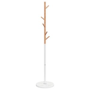 vidaXL Porte-manteau blanc 172 cm fer enduit de poudre
