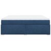 vidaXL Sommier &agrave; lattes de lit avec matelas Bleu 180x200 cm Tissu