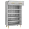 vidaXL Armoire &agrave; chaussures Sonoma gris 60x35x105 cm Bois d'ing&eacute;nierie