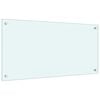 vidaXL Dosseret de cuisine Blanc 80x40 cm Verre trempé