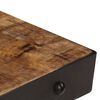 vidaXL Table basse avec roulettes Bois de manguier massif 100x60x26 cm