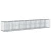 vidaXL Lit sur&eacute;lev&eacute; gabion 2 pc 340 x 60 x 55 cm Acier galvanis&eacute;