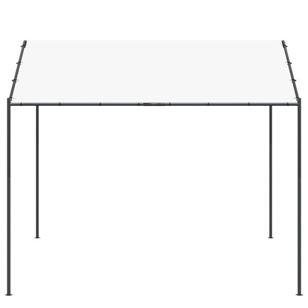 vidaXL Pavillon Blanc 4 x 4 x 2,6 m Acier et Polyester