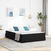 vidaXL Lit avec rangement et matelas Noir 140 x 190 cm Velours