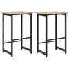 vidaXL Tabouret de bar 2 pc Ch&ecirc;ne Sonoma 40 x 32 x 64 cm
