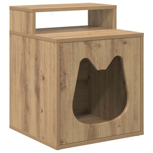 vidaXL Maison pour chat Ch&ecirc;ne artisan 42,5 x 40 x 53,5 cm