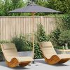 vidaXL Parasol de jardin Gris fonc&eacute; &Oslash; 270 x 260 cm Bambou