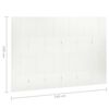 vidaXL Cloison de séparation 6 panneaux Blanc 240x180 cm Acier