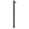 vidaXL Douche solaire extérieure Noir 217 cm PVC et aluminium