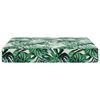 vidaXL Coussin de canap&eacute; d'ext&eacute;rieur Motif feuille 60 x 60 x 8 cm