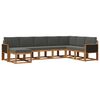 vidaXL Ensemble de canap&eacute;s d'ext&eacute;rieur 8 pc Naturel et Anthracite