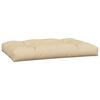 vidaXL Coussins de palette lot de 7 beige tissu