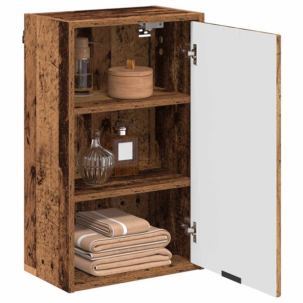 vidaXL Cabinet de salle de bain Bois Ancien 39 x 23,5 x 65 cm
