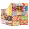 vidaXL Pouf modulaire Patchwork Tissu
