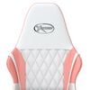 vidaXL Chaise de jeu de massage Blanc et rose Similicuir