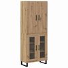 vidaXL Haut Armoire 2 pcs Ch&ecirc;ne artisanal 69,5 x 34 x 180 cm