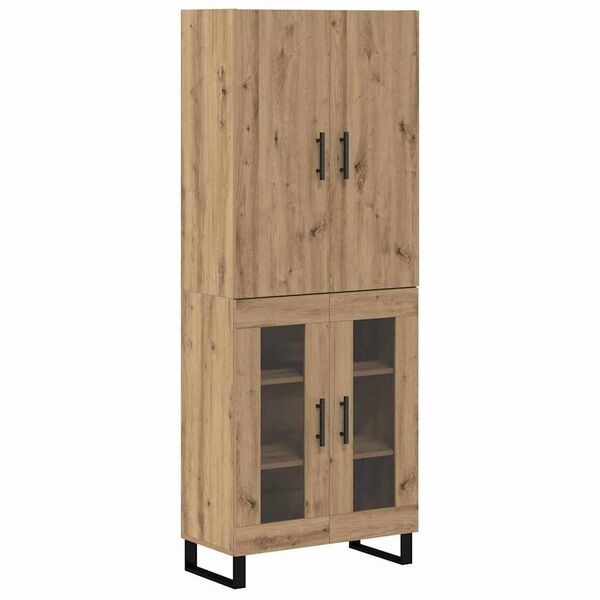 vidaXL Haut Armoire 2 pcs Ch&ecirc;ne artisanal 69,5 x 34 x 180 cm