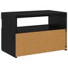 vidaXL Meuble TV Ch&ecirc;ne noir 60 x 35 x 40 cm Bois d'ing&eacute;nierie