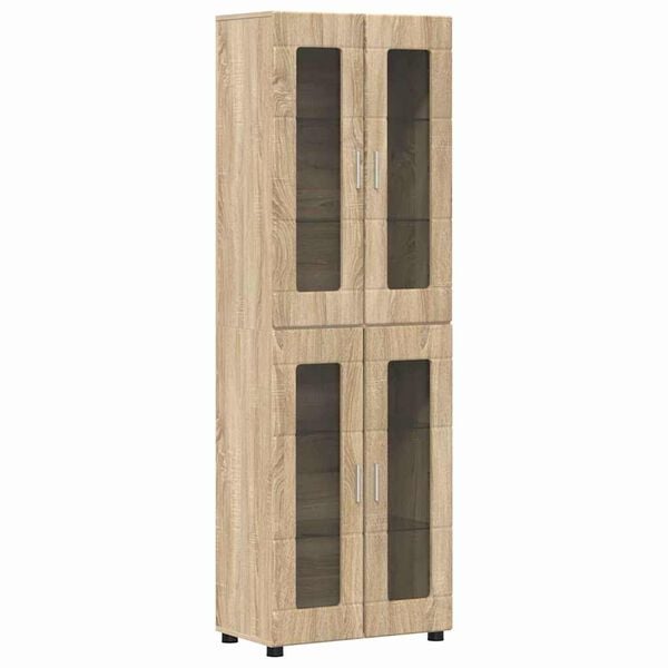 vidaXL Haut Armoire avec &eacute;tag&egrave;re FLORIN Ch&ecirc;ne Sonoma 60 x 35 x 182 cm