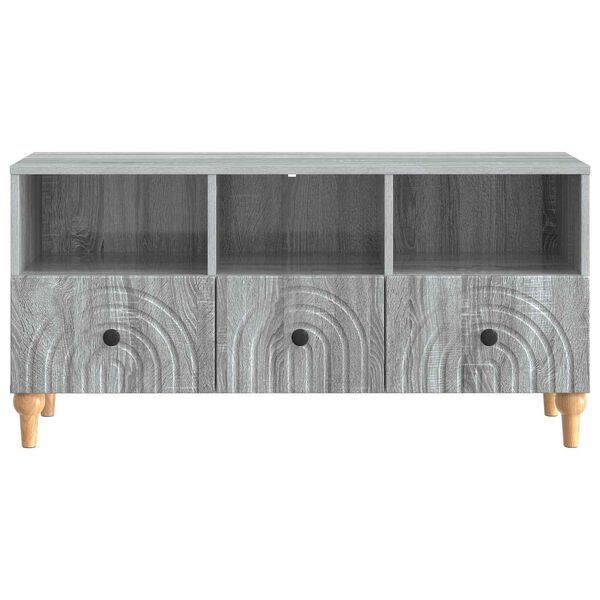 vidaXL Meuble TV Gris Sonoma 102 x 34,5 x 50 cm Bois d&rsquo;ing&eacute;nierie