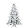 vidaXL Sapin de No&euml;l Artificiel &agrave; Branches Articul&eacute;es Blanc 240 cm