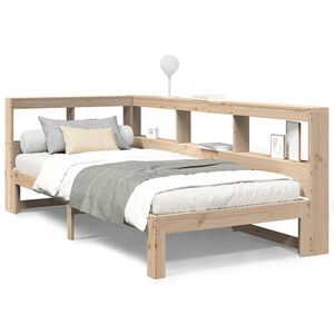 vidaXL Lit bibliothèque sans matelas 100x200 cm bois massif de pin