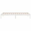 vidaXL Cadre de lit sans matelas blanc bois massif 100x200 cm