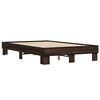 vidaXL Cadre de lit sans matelas ch&ecirc;ne marron 135x190 cm