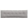vidaXL Coussin de Dos Gris clair 180 x 50 cm Tissu en microfibre