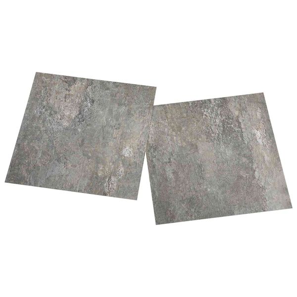 vidaXL Planches de sol 55 pcs Gris 5,11 m&sup2; PVC