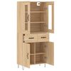 vidaXL Buffet haut Ch&ecirc;ne sonoma 69,5x34x180 cm Bois d'ing&eacute;nierie