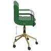 vidaXL Chaise pivotante de bureau Vert fonc&eacute; Velours