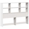 vidaXL Lit biblioth&egrave;que sans matelas blanc 140x190 cm bois pin massif